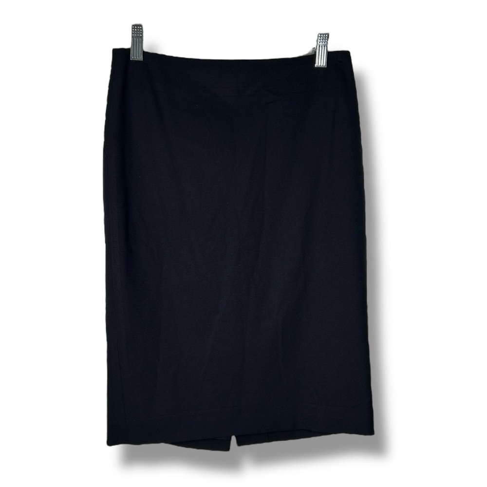 Ann Taylor Navy Blue Preppy Minimalist Pencil Skirt Size 0 - “Ciara”